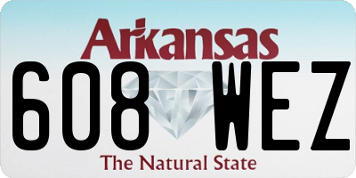 AR license plate 608WEZ