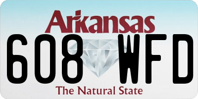 AR license plate 608WFD