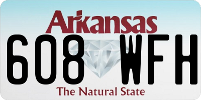 AR license plate 608WFH