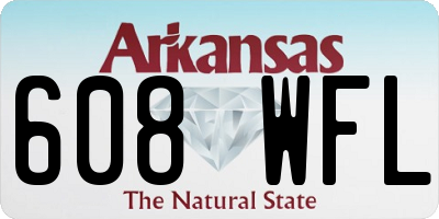AR license plate 608WFL