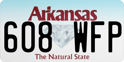 AR license plate 608WFP
