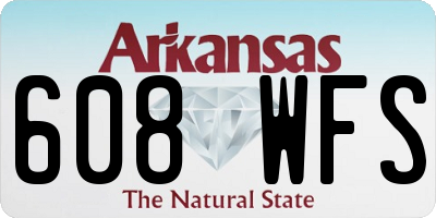 AR license plate 608WFS