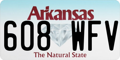 AR license plate 608WFV