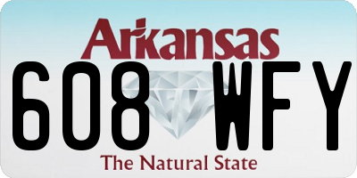 AR license plate 608WFY