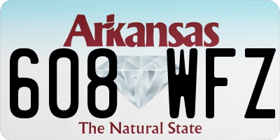 AR license plate 608WFZ