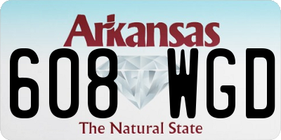 AR license plate 608WGD