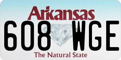 AR license plate 608WGE