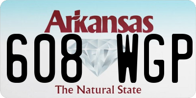 AR license plate 608WGP