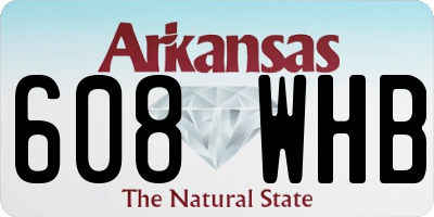 AR license plate 608WHB