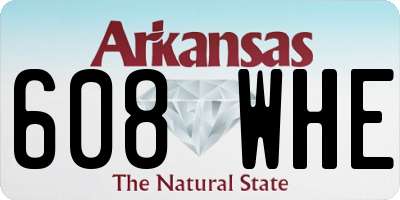 AR license plate 608WHE