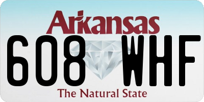 AR license plate 608WHF