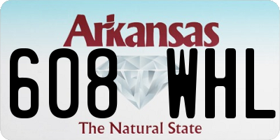 AR license plate 608WHL