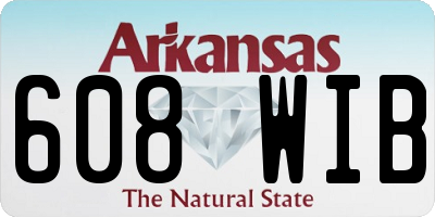 AR license plate 608WIB