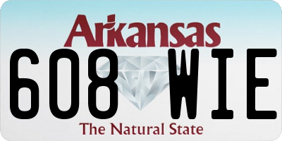 AR license plate 608WIE