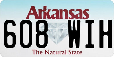 AR license plate 608WIH