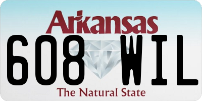 AR license plate 608WIL
