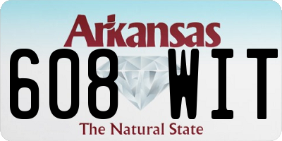 AR license plate 608WIT