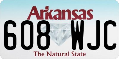 AR license plate 608WJC