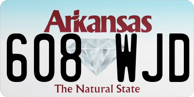 AR license plate 608WJD