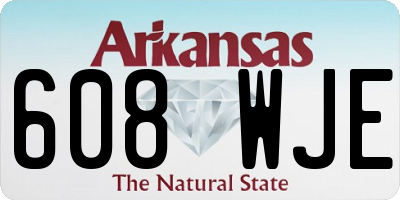 AR license plate 608WJE