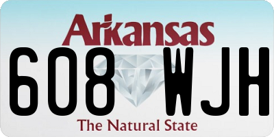 AR license plate 608WJH