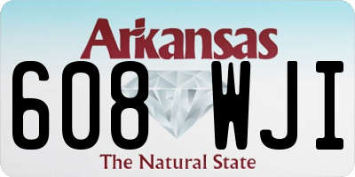 AR license plate 608WJI