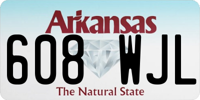 AR license plate 608WJL