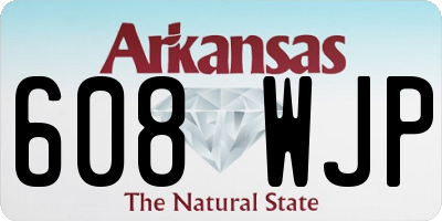 AR license plate 608WJP