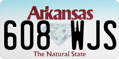 AR license plate 608WJS