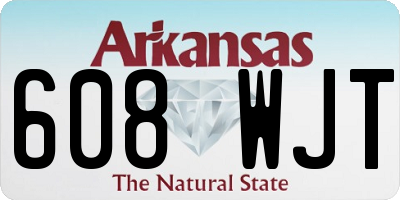 AR license plate 608WJT