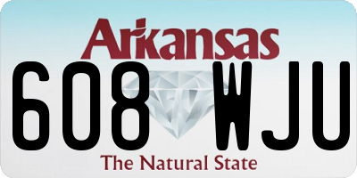 AR license plate 608WJU