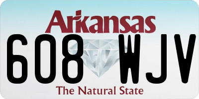 AR license plate 608WJV