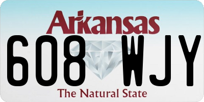 AR license plate 608WJY