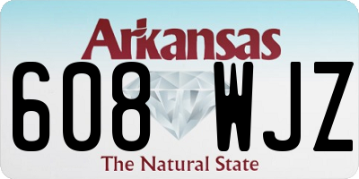 AR license plate 608WJZ