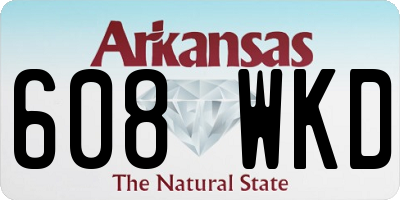 AR license plate 608WKD