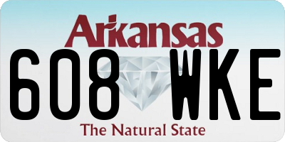 AR license plate 608WKE