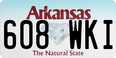 AR license plate 608WKI