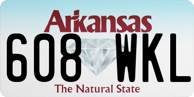 AR license plate 608WKL