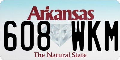 AR license plate 608WKM