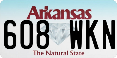 AR license plate 608WKN