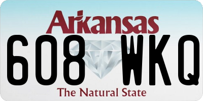 AR license plate 608WKQ