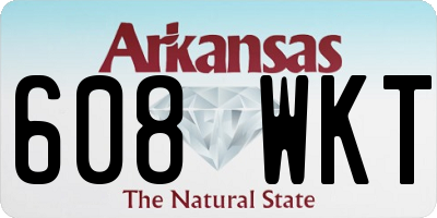 AR license plate 608WKT