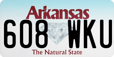 AR license plate 608WKU