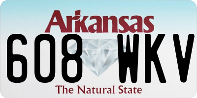 AR license plate 608WKV