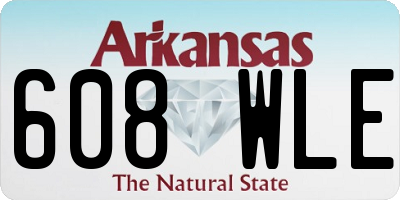 AR license plate 608WLE