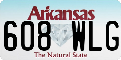 AR license plate 608WLG