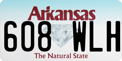 AR license plate 608WLH