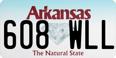 AR license plate 608WLL