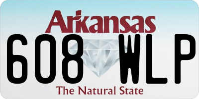 AR license plate 608WLP