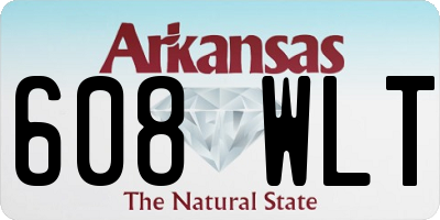 AR license plate 608WLT